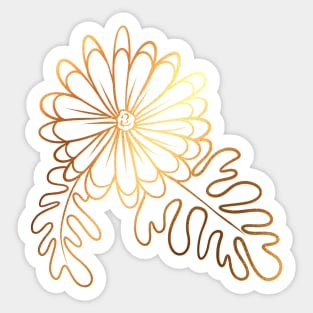 Cineraria Pattern Sticker